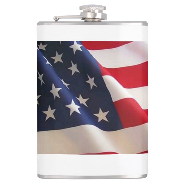 Flasques Gras Etoiles et rayures - United States Flag Art (Devant)
