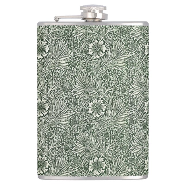 Flasques Green Marigold Elegance - Floral (Devant)