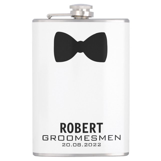 Flasques Groomsmen Wedding Party Nom personnalisé (Devant)
