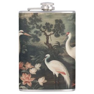 Flasques grues vintages et palais sous les tropiques