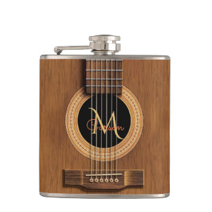 Flasques Guitare acoustique en bois chaude