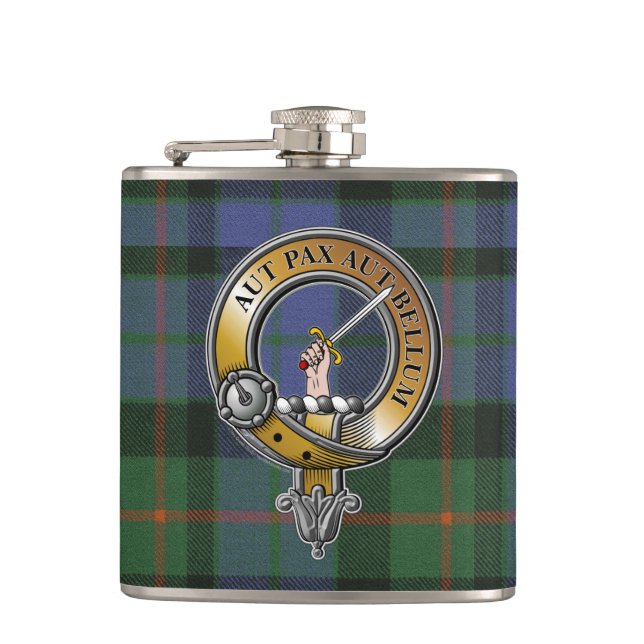 Flasques Gunn Tartan & Badge (Devant)