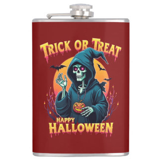 Flasques Halloween Spooky Vibes: Trick or Treat Skeleton