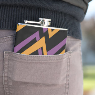 Flasques Halloween Zig Zags Orange Violet
