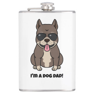 Flasques Heupflesje rencontre Vinyl Omhulzing - Chien papa!