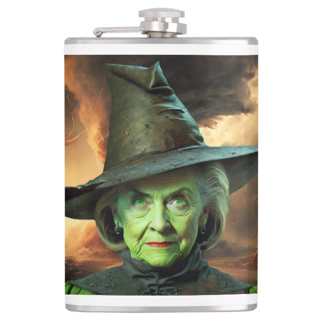 Flasques Hillary Cinton Wicked Witch des Etats-Unis (Devant)