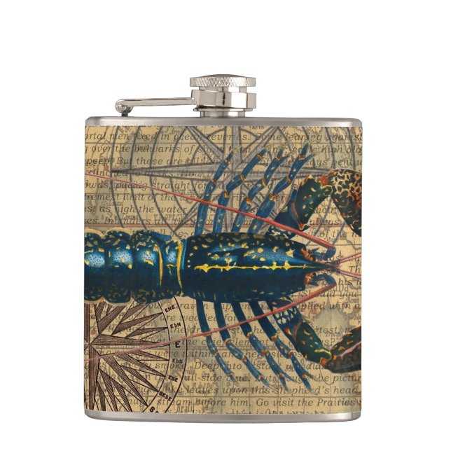 Flasques Homard Coquillages Fruits de mer Maine Classique O (Devant)
