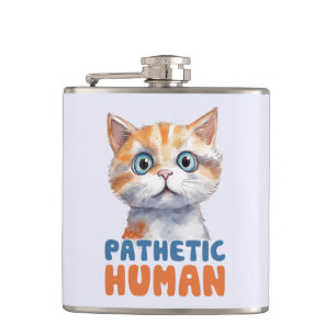Flasques Homme pathétique - Design de chat Sarcastique