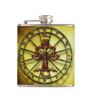 Flasques Horoscope de conception d'astrologie de zodiaque
