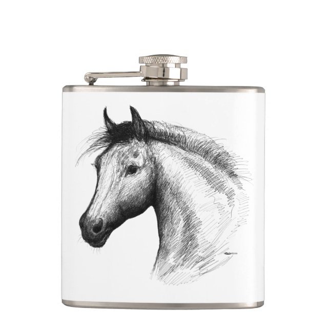 Flasques Horse : White (Devant)