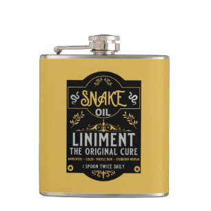 Flasques Huile de serpent blanc sauvage de Cowboy