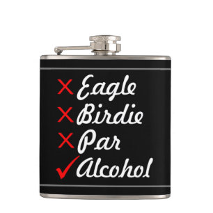 Flasques Humour Eagle Birdie Par Alcohol