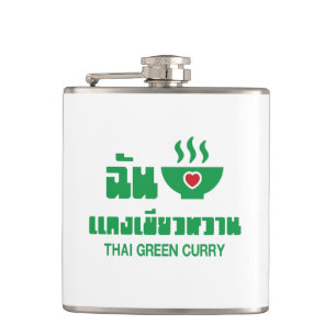 Flasques I Heart (Love) Thai Green Curry
