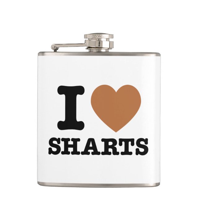 Flasques I Heart Sharts Funny Graphic (Devant)