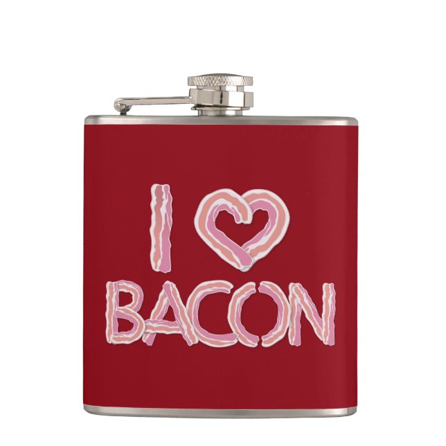 Flasques I Love Bacon (Devant)