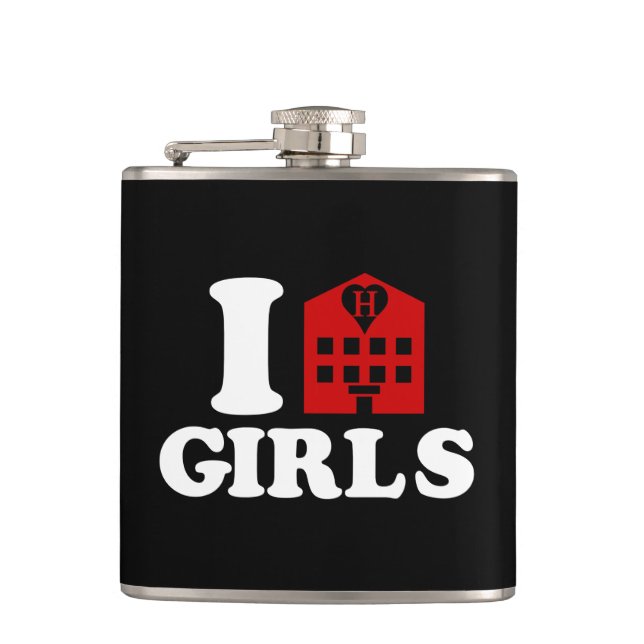 Flasques I Love Hotel Girls (Devant)