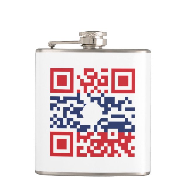 Flasques I Love Laos (Khoy Huk Lao) Drapeau QR Code | Geek  (Devant)