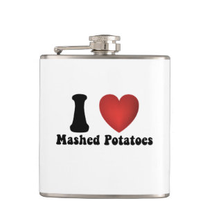 Flasques I Love Mashed Potatoes Thanksgiving Diner Cadeau