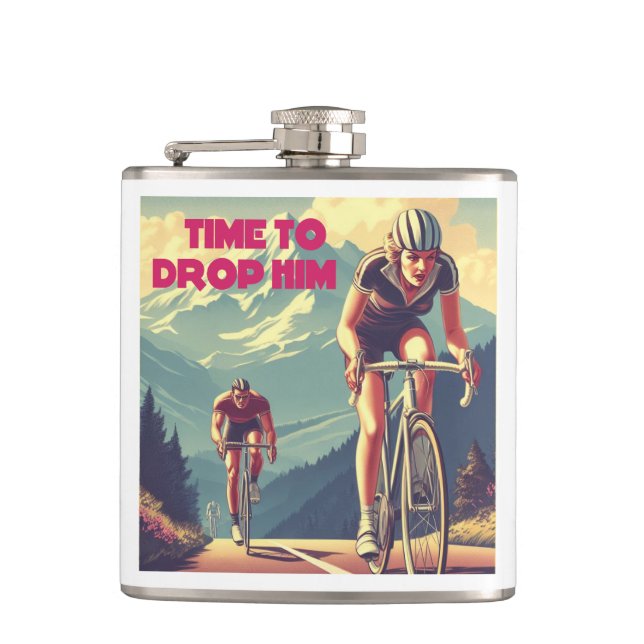 Flasques Il Est Temps De Le Laisser Cycler (Devant)