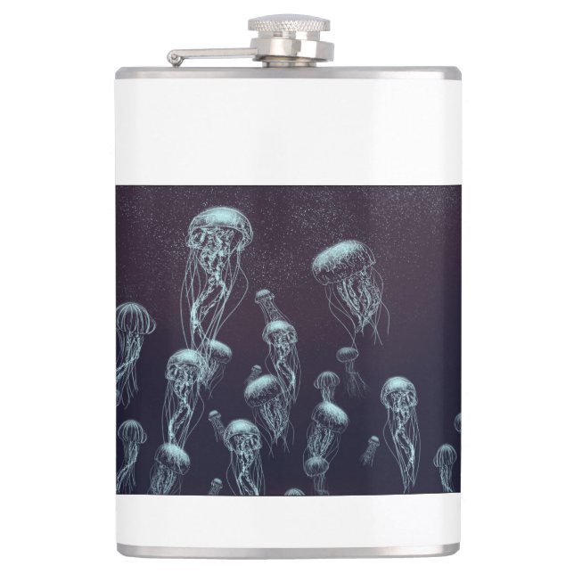 Flasques in Vinyl eingeschlagener Flachmann (Devant)