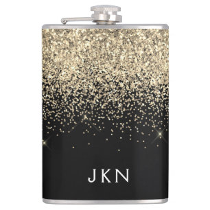 Flasques Initiales Monogrammes pour filles Parties scintill