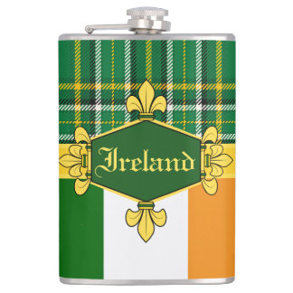 Flasques Irlande National Tartan, drapeau, Personnaliser av