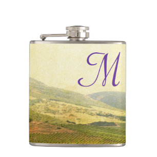 Flasques Italien Campagne Winery Monogram Whiskey Flask