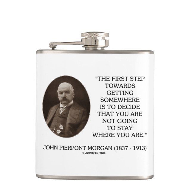 Flasques J.P. Première étape de Morgan vers obtenir quelque (Devant)