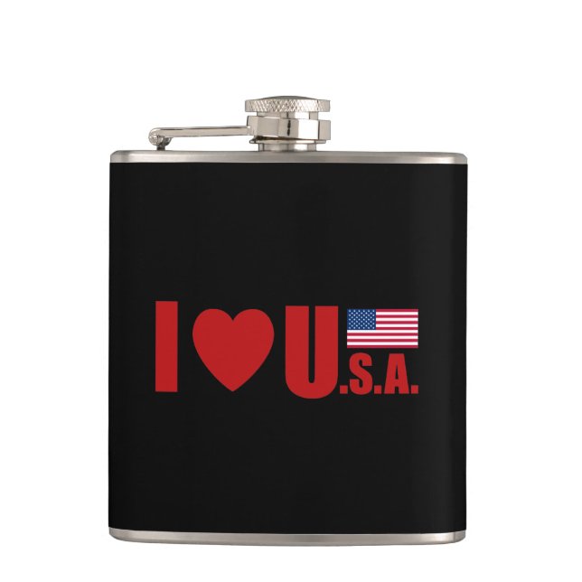 Flasques J'Aime L'Usa (Devant)