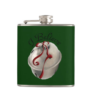 Flasques Je Crois Reindeer Bell Flask