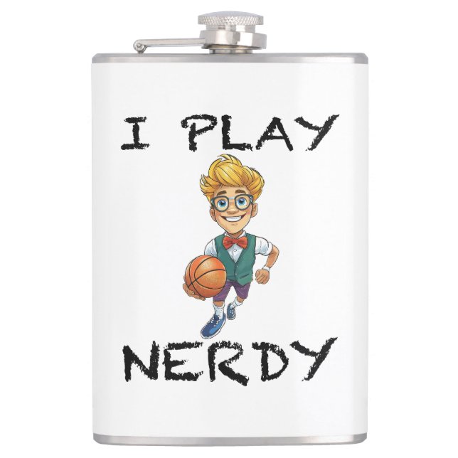 Flasques Je joue Nerdy (Devant)