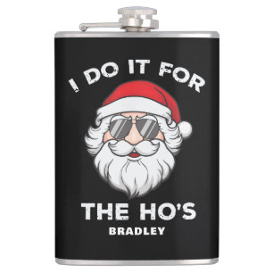 Flasques Je le fais pour le Noël du héros Père Noël Nom drô