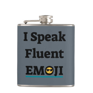 Flasques Je parle couramment les émojis