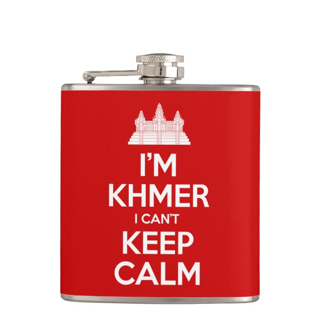 Flasques Je suis Khmer Je ne peux pas garder le calme (Devant)