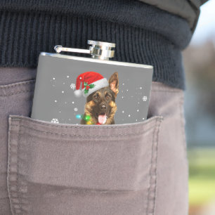 Flasques Jeu de Noël de l'arbre de berger allemand