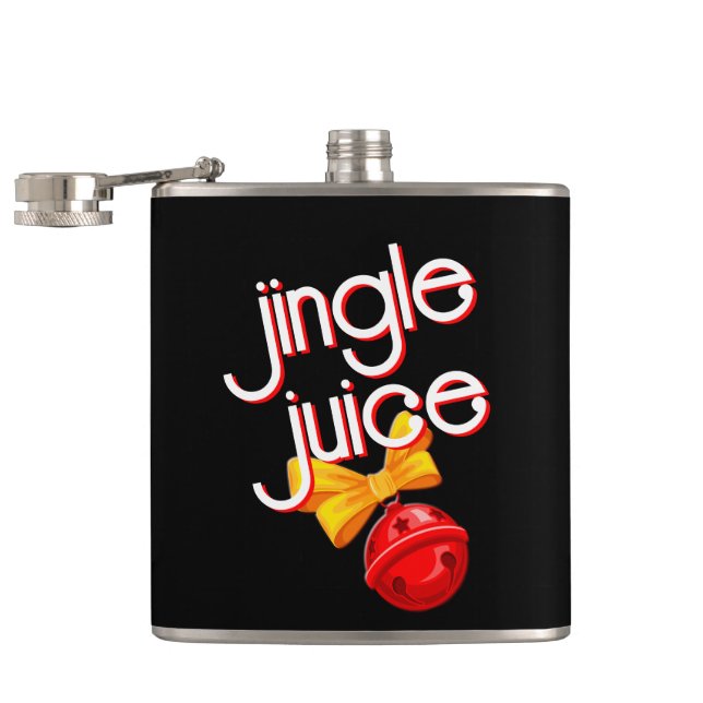 Flasques Jingle Juice Funny Noir Noël (Ouvert)