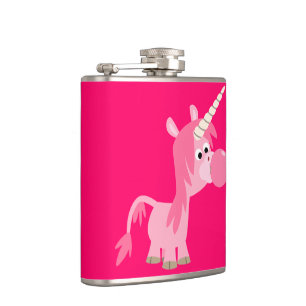 Flasques Joli Cartoon Bubble Gum Unicorn Hip Flask