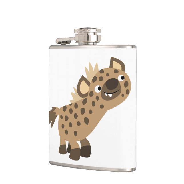 Flasques Joli Cartoon Curieux Hyena Hip Flask (Gauche)