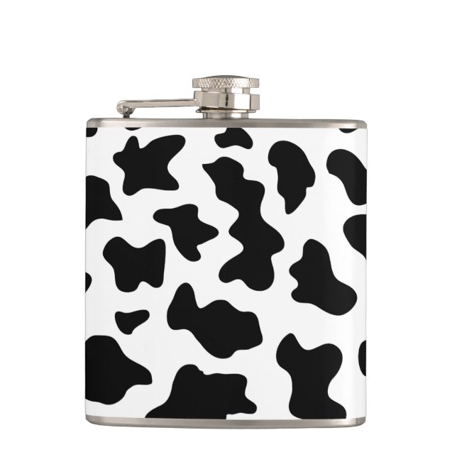 Flasques joli cowboy noir et blanc à la ferme empreinte de  (Devant)