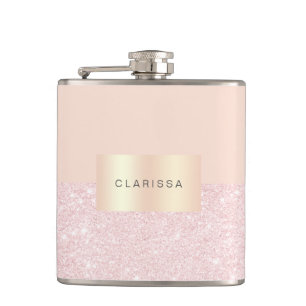 Flasques Jolie parties scintillant or rose et rose roux