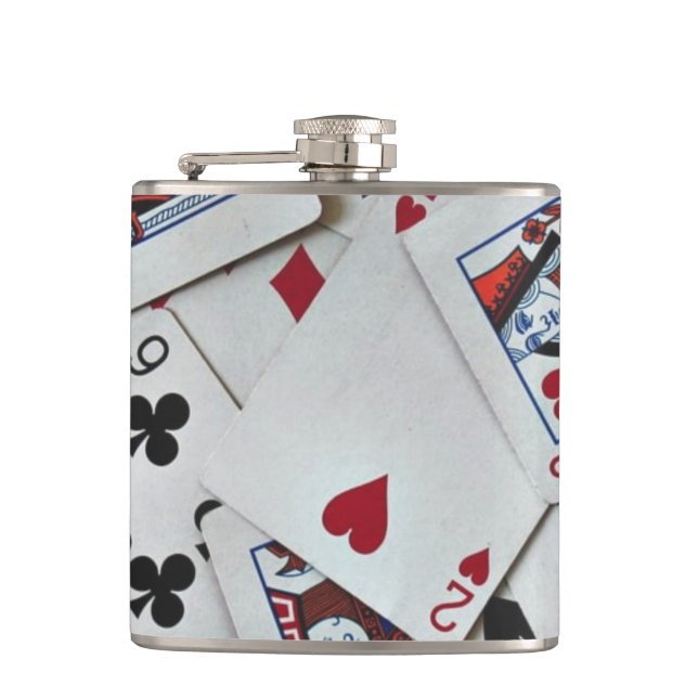Flasques Jouer Cartes Poker Jeux Reine Roi (Devant)