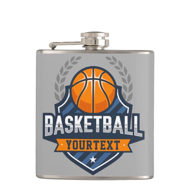 Flasques Joueur de basket AJOUTER LE NOM Varsity School Tea (Devant)