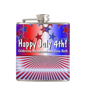 Flasques Joyeux 4 juillet ! Célébrer l'indépendance depuis
