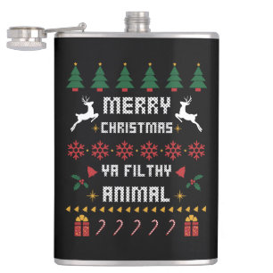 Flasques Joyeux Noël Ya Filthy Animal Mauvais Noël
