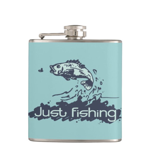 Flasques Juste la pêche de la fiole de hanche du pêcheur (Devant)