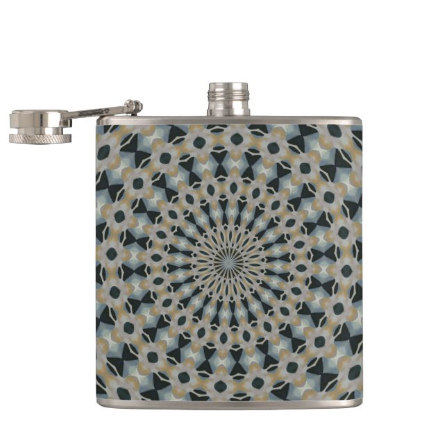 Flasques Kaleidoscope Camel et Sarcelle (Ouvert)