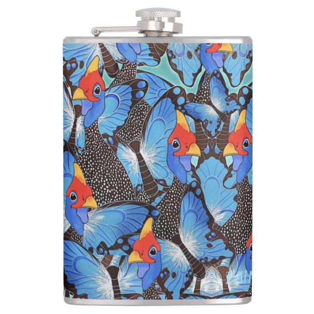 Flasques Kanga Blue Hip Flask (Devant)