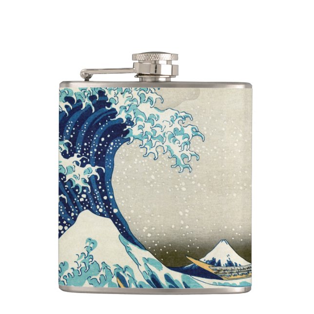 Flasques Katsushika Hokusai - La Grande vague au large de K (Devant)