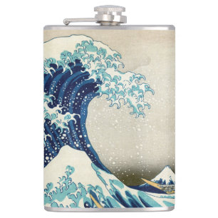 Flasques Katsushika Hokusai - La Grande vague au large de K