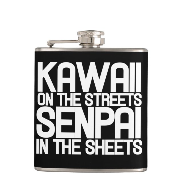 Flasques Kawaii dans les rues senpai dans les draps (Devant)